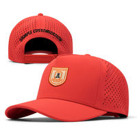 Gorra de Béisbol Personalizada con Parche de Goma con Logotipo, de Nailon y Poliéster, con Corte Láser, Impermeable, para Golf, Talla M
