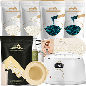 2025 Venta caliente Lifestance Kit de depilación con jazmín Rosa Coco Cera Frijoles Depilatoria Depilación Juego completo de depilación - Product Image 4