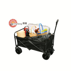 Kích thước lớn Trọng lượng nhẹ xách tay ráp toa xe có thể gập lại xe đẩy xe đẩy bánh xe lớn để lưu trữ mua sắm cắm trại OEM - Product Image 4
