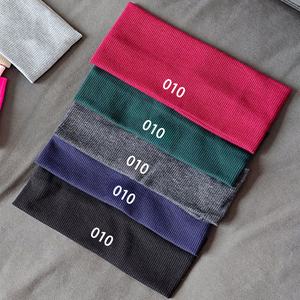 Banda Elástica para el Cabello Deportiva, Absorbente de Sudor, con Logotipo Personalizado, Color Sólido, Antideslizante, para Yoga y Ejercicio - Product Image 2