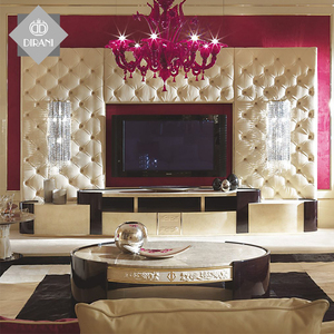 Extendable Solid Wood <strong>TV</strong> <strong>Stand</strong> High Gloss Living Room Furniture Laminated Wood Leather <strong>Oval</strong> <strong>TV</strong> <strong>Stand</strong> - Product Image 1