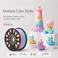 Rainbow Gradient PLA 3D-printerfilament 1,75 mm 1 kg spoel 0,02 mm tolerantie voor AnyCubic-printers