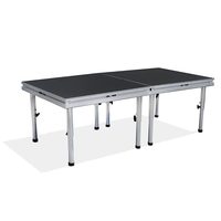 Escenario Portátil Ligero para Conciertos, Escritorio Ajustable en Altura, Diseño Modular, Alta Capacidad de Carga, Fácil Instalación, Duradero