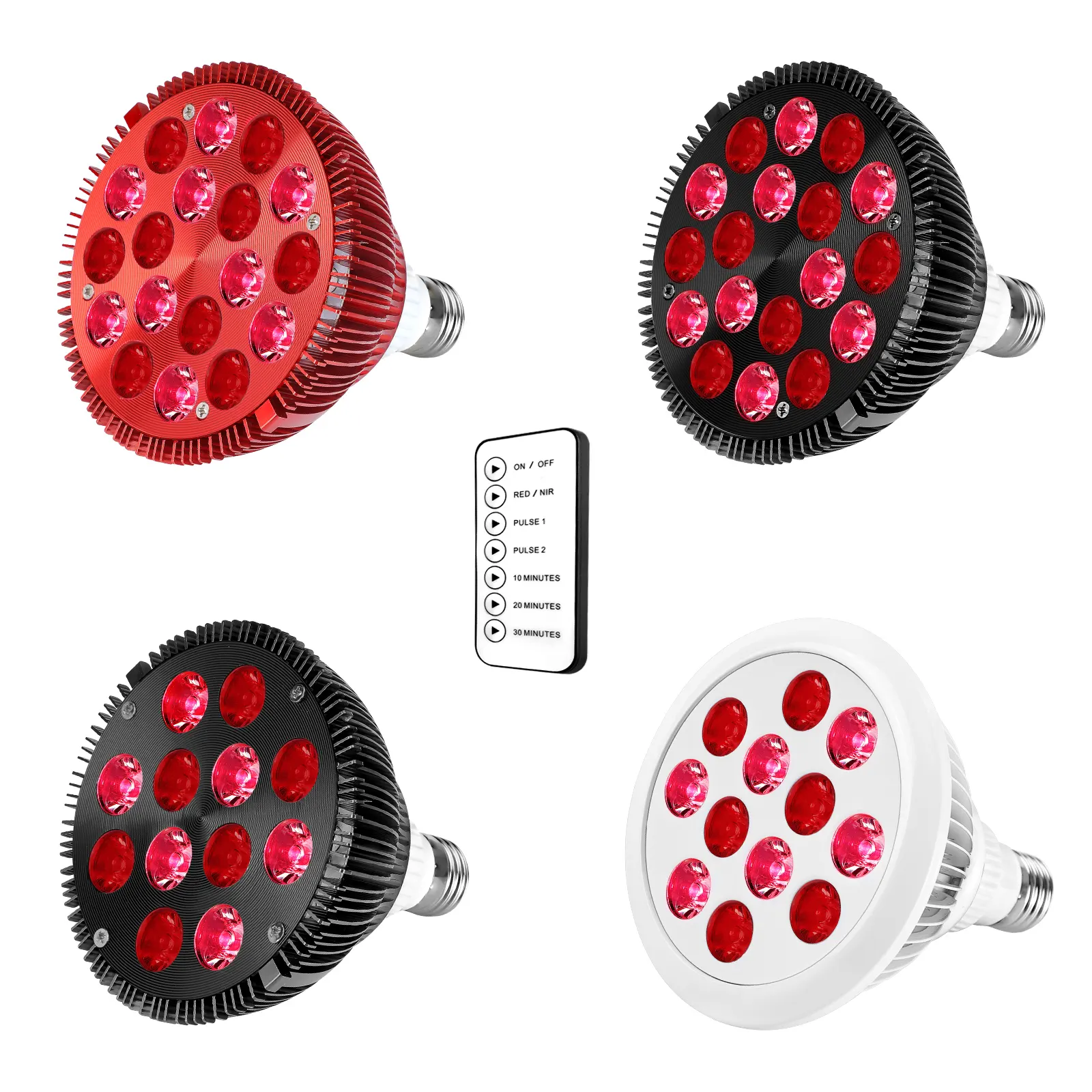54w Red Light Bulb 660nm 850nm Infrared For Pain Knee Near Infrared Light Therapy Led Lamp