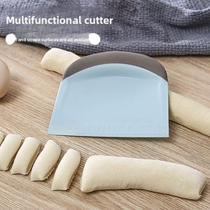 Dough Scraper Bowl Scraper Bread Cream Cake Pizza Cutter <b>Bench</b> Scraper Dough Cutter DIY Baking Kitchen Cooking <b>Tools</b> With Scale - Product Image 5