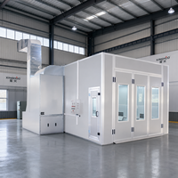 Prix de vente directe Cabines de peinture industrielles diesel 24 kW pour voitures 80 ° Cabine de peinture automobile avec double aspiration et ventilateurs centrifuges