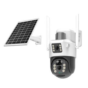 Cámara PTZ Exterior V380 con Energía Solar, Almacenamiento en la Nube 4G, Vigilancia Panorámica de 360 Grados con Intercomunicador y Alarma - Product Image 1