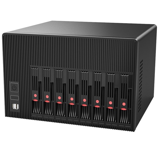BKHD New Q670 NAS Server 8 Bay Intel I5-12500 I7-12700 4*LAN 2.5G Soft Routing CDN Computer Network Storage Support Raid Vpro
