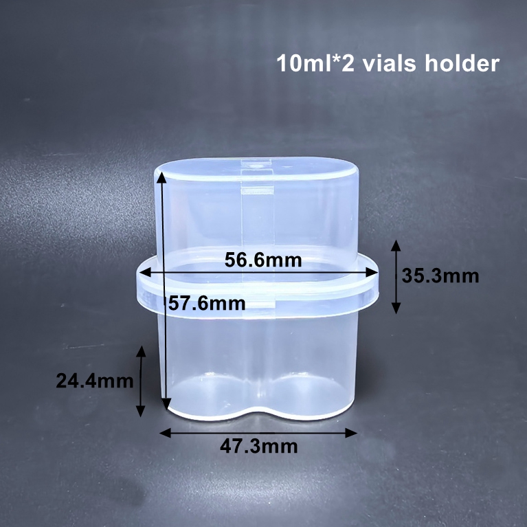 Porte-flacons transparent 10 ml *2