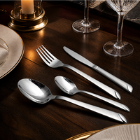 Ensemble de couverts en acier inoxydable 4 pièces 410, couteau, fourchette, cuillère, poli miroir, classique, cadeaux d'affaires, restaurant, banquet, maison, cuisine