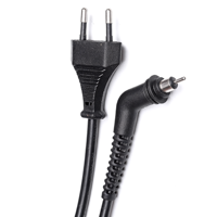 Câble d'alimentation EU à 2 conducteurs en PVC, cordon standard européen à 2 broches avec embout rotatif pour fer à friser et lisseur
