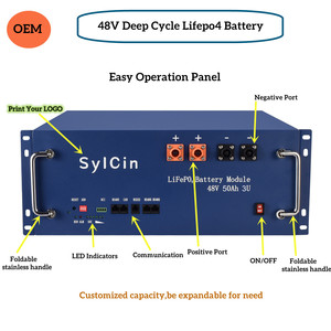 Batterie au lithium-ion 10 kWh 12 kW 15 kWh du fabricant, batteries 48 V 50 Ah 100 Ah 200 Ah 250 Ah, boîtier de batterie LiFePO4 pour kit solaire - Product Image 3