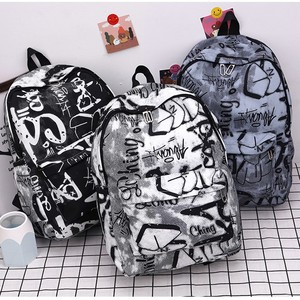 Sac à dos personnalisé pour collégien avec impression de lettres, grande capacité, en tissu Oxford, fermeture éclair tendance, nouveauté pour l'organisation domestique - Product Image 4