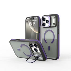Étui de téléphone porte-objectif bicolore de vente chaude adapté à divers modèles avec étui de téléphone anti-chute magnétique - Product Image 4