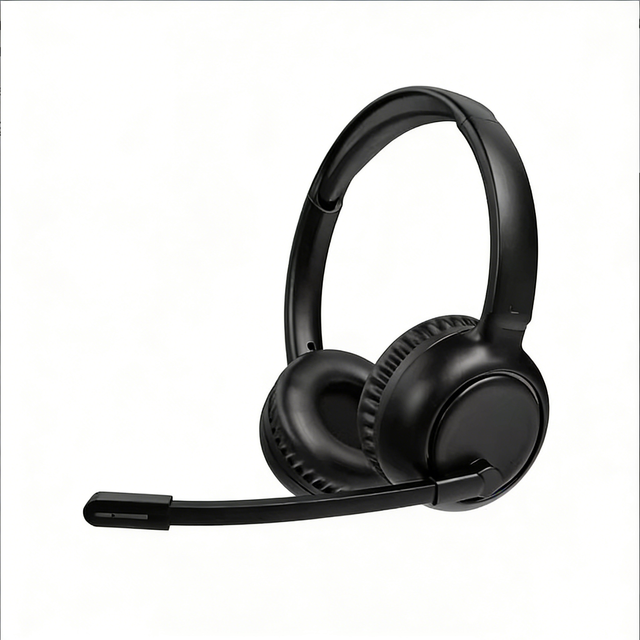Business Office Wireless Over-Ear Binaural Call Center Headset Type-C BT 5.5 ENC Noise Cancellation for Meetings and Training