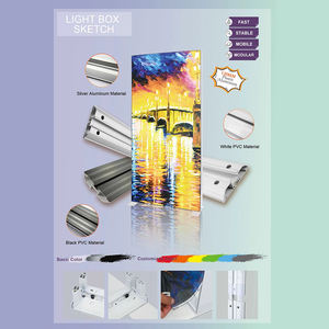 SEG Cadre en tissu 60x60cm Snap Aluminium 8 mm Bord CE 4-Day EU - Product Image 6