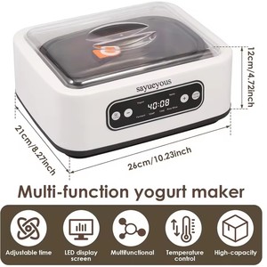 Timed 1.6L Automatic Yogurt Maker Multi-functional Ice Cream Pudding Maker <strong>Millet</strong> Wine Natto Fermentation Machine Yogurt Machine - Product Image 2