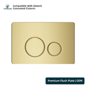 <span class=keywords><strong>Plaque</strong></span> de commande à bouton-poussoir double chasse en acier inoxydable 38 mm pour réservoir encastré <span class=keywords><strong>Geberit</strong></span> - Product Image 2