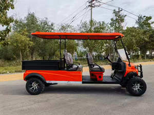 Voiturette de golf électrique 4 places avec coffre arrière, moteur 4KW, batterie 60V, vitesse 30-50km/h, véhicule <span class=keywords><strong>utilitaire</strong></span> tout-terrain pour ferme et complexe hôtelier - Product Image 4
