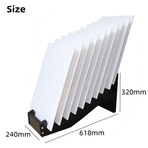 Custom Exhibition <strong>Hall</strong> Modern for Wooden Floor Standing Display Rack <strong>Stand</strong> with Easy Assembly for Tile Stone Sample Display - Product Image 2