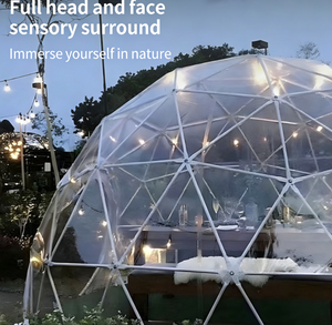 투명 지오데식 돔 텐트, 투명 PVC 모던 럭셔리 4계절 글램핑 버블 텐트 (야외 식사, 호텔 및 이벤트용) - Product Image 4