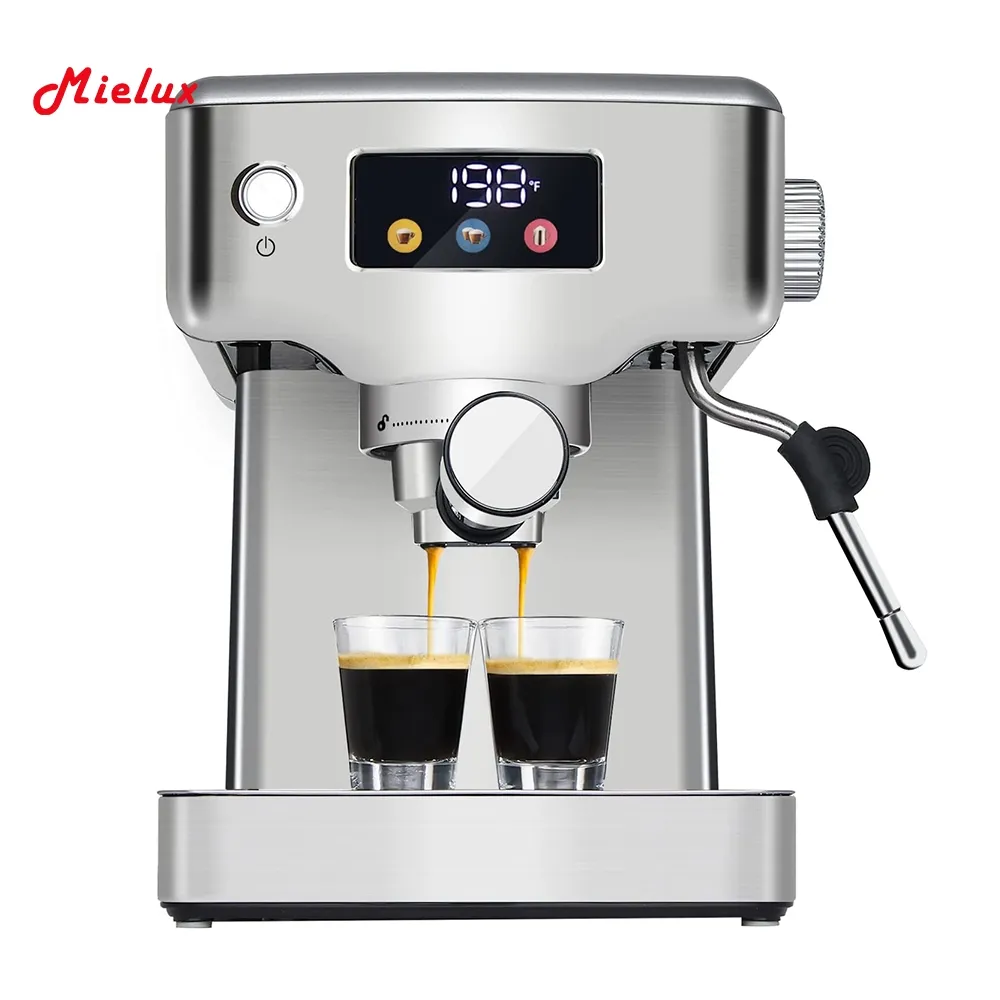 マシンはインスタントコーヒーパウダーエスプレッソマシンスマートコーヒーメーカー電気20バーエスプレッソコーヒーメーカーマシンを作る