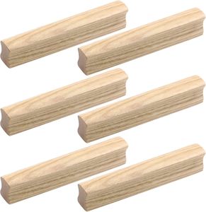 Poignée de porte en bois de noyer, poignée de meuble traditionnelle pour armoire, placard, tiroir, rangement, installation facile - Product Image 5
