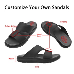<span class=keywords><strong>Pantofole</strong></span> uomo Alto 020-MB <span class=keywords><strong>imbottite</strong></span> in pelle di alta qualità Ramadan Gulf fatto a mano tradizionale stile elegante sandali arabiani - Product Image 3