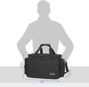 Échantillon gratuit : Sac de rangement pour câbles, étui de transport pour accessoires électroniques de voyage, sac portable étanche double compartiment - Product Image 6