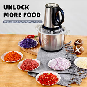 घर रसोई multifunctional पोर्टेबल खाद्य प्रोसेसर मांस और सब्जी हेलिकॉप्टर चक्की बिजली स्टेनलेस स्टील खाद्य प्रोसेसर - Product Image 2