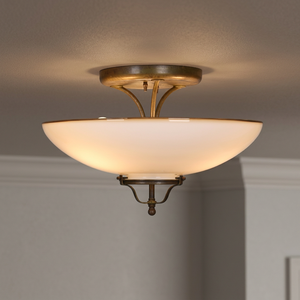 Lampe de plafond moderne de taille moyenne pour éclairage intérieur, avec interrupteur suspendu, en métal et verre de haute qualité, 2700K (blanc chaud doux), AC - Product Image 3