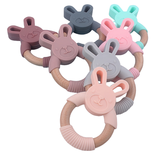 <span class=keywords><strong>Anneau</strong></span> de <span class=keywords><strong>dentition</strong></span> unisexe pour bébé TK en <span class=keywords><strong>silicone</strong></span> de qualité alimentaire et bois, jouet en bois de hêtre gravé au laser avec hochet <span class=keywords><strong>renard</strong></span> pour la <span class=keywords><strong>dentition</strong></span> des bébés - Product Image 3