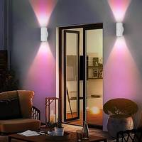 Veilleuse LED intelligente avec détecteur de mouvement, rechargeable par USB, lampe d'ambiance à dégradé RGB pour chambre, bureau, placard, décoration murale