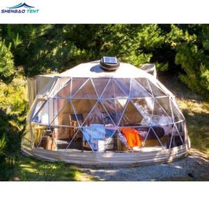 Lusso impermeabile <span class=keywords><strong>Panorama</strong></span> finestra geodetica cupola yurta casa all'aperto Glamping cupola tende per uso familiare Hotel mostre eventi - Product Image 4