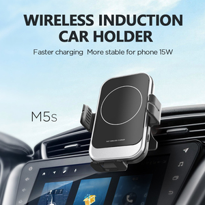 Productos de tendencia 2025 recién llegados <span class=keywords><strong>Sensor</strong></span> automático de doble bobina 15W cargador inalámbrico de coche rápido para <span class=keywords><strong>iPhone</strong></span> Samsung Z Flip - Product Image 2