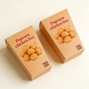 Factory Wholesale Food <b>Box</b> Takeout Packaging <b>Box</b> Chicken Chops Fried Go <b>Burger</b> Folders Custom French Fries Catering Container - Product Image 2