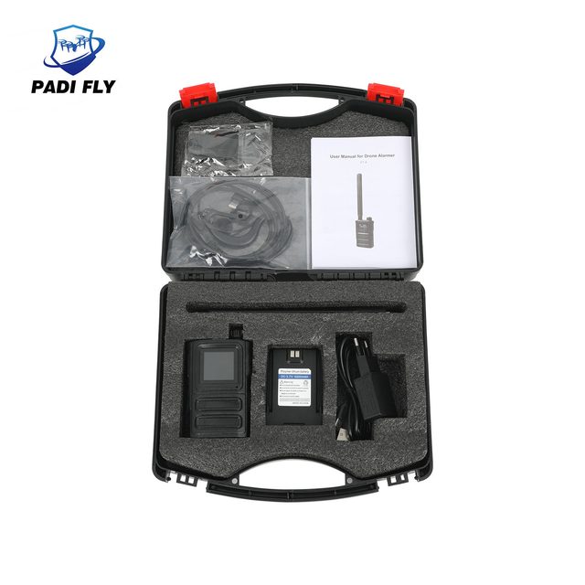 1-2KM Handheld Durable UAV Alarm Multi-Brand FPV Wireless ABS 3000mAh Detector 800-5950MHz Frequency Range Security Protection