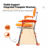 Chaise de douche pliable pour personnes âgées, siège de bain antidérapant, tabouret de sécurité portable et réglable pour salle de bain avec dossier et accoudoirs, OEM