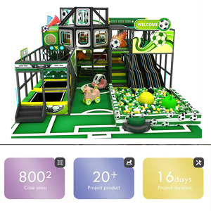 Sistema di Parco Giochi al Coperto a <span class=keywords><strong>Tema</strong></span> Calcio con Struttura in Plastica ad Alta Capacità per Bambini - Product Image 5