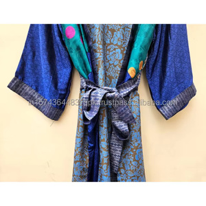 Kimono de lujo estilo bohemio, sedoso, para verano, estilo japonés, lujoso, hippie, maxi, vestido de novia, estilo bohemio. - Product Image 6
