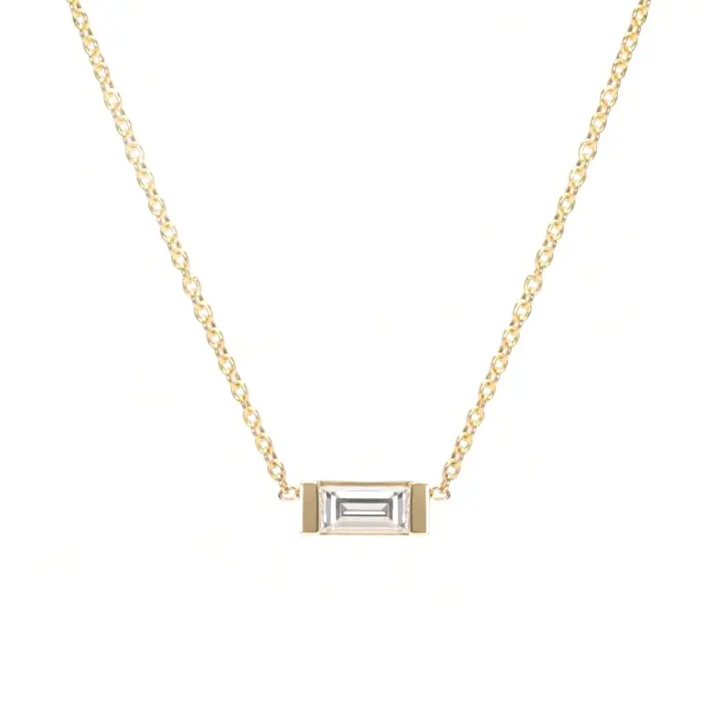 Gemnel 925 sterling silver jewelry zircon diamond choker necklaces gold