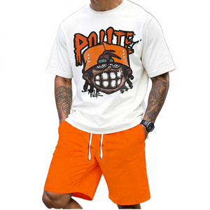 Conjuntos de Camisetas de Verano de Poliéster para Hombre con Estampado Gráfico de Dibujos Animados, de Secado Rápido, Venta al por Mayor, Estampados de Moda, a Granel, de Bajo Costo para Revendedores - Product Image 4