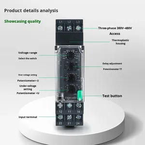 Sch Nei Der RM22TG20 faz kaybı RM22TR33 üç fazlı izleme endüstriyel otomasyon PLC faz sırası koruyucu röle 220V 1 - Product Image 3