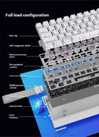 MARS Mercury68 Magnetic Gaming Keyboard 68 Keys Rapid Trigger 8K Polling Rate 0.004mm Adjustable Actuation RGB Compact Esports