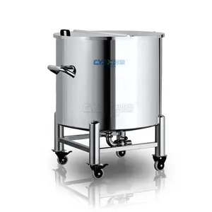 CYJX 1000L fermenter sanitasi portabel untuk bir/alkohol/cairan, tangki cairan, wadah penyimpanan