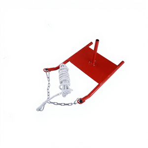 Traîneau d'entraînement robuste pour traction et poussée, portable, pour l'extérieur et la neige, en fer rouge et nylon 40D, marque Soccer - Product Image 1