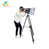 Skyfun Machine VR compacte à visionnement à 360 degrés pour enfants, thème Espace/Monde des Dinosaures, jeu de tir à bas prix avec 11 jeux