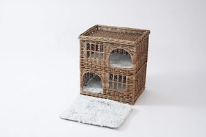 Mobilier <span class=keywords><strong>pour</strong></span> animaux de compagnie JY : Grandes maisons isolées en osier de saule <span class=keywords><strong>pour</strong></span> chiens et chats, imperméables et résistantes aux intempéries, en tissu, <span class=keywords><strong>pour</strong></span> le jeu - Product Image 4
