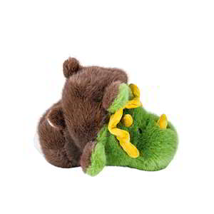 กล่องใส่ของ2-in-1ของเล่นไดโนเสาร์หมีสีน้ำตาลเปลี่ยนได้มหัศจรรย์แบบกลับด้านได้ผ้ากำมะหยี่ปักด้วยผ้าฝ้ายเนื้อนุ่ม - Product Image 2