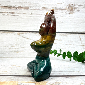 Venta al por mayor de alta calidad océano jaspe <span class=keywords><strong>Madre</strong></span> Tierra cristales <span class=keywords><strong>madre</strong></span> diosa de la tierra escultura para Decoración - Product Image 4